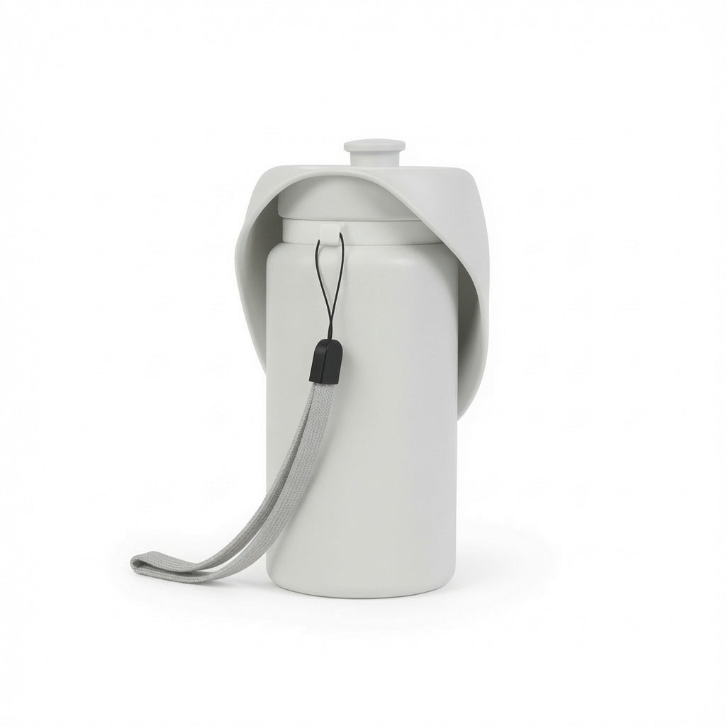 Collapsible Dog Water Dispenser Bottle with Drinking Tray